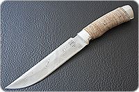 Нож Н3-Гумбольт береста, контрастный дамаск, алюминий : фото 2