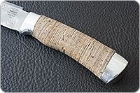 Нож Н3-Гумбольт береста, контрастный дамаск, алюминий : фото 6