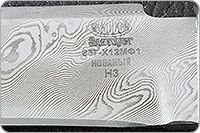 Нож Н3-Гумбольт береста, контрастный дамаск, алюминий : фото 8