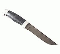 Нож НР2 Полярник наборная кожа, черный дамаск, алюминий : фото 11