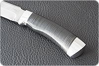 Нож Н3-Гумбольт наборная кожа, контрастный дамаск, алюминий : фото 3