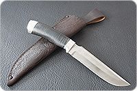 Нож Н3-Гумбольт наборная кожа, контрастный дамаск, алюминий : фото 8