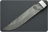 Нож Н3-Гумбольт наборная кожа, черный дамаск, алюминий : фото 3