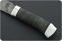 Нож Н3-Гумбольт наборная кожа, черный дамаск, алюминий : фото 6