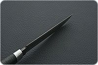 Нож Н3-Гумбольт наборная кожа, черный дамаск, алюминий : фото 7