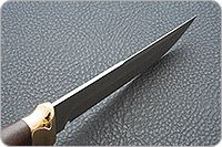 Нож Н8-Спецназ береза, контрастный дамаск, латунь покрытая золотом : фото 7