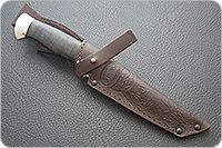 Нож Н10 Телохранитель наборная кожа, 95х18, алюминий : фото 9