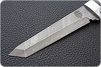 Нож Н10 Телохранитель наборная кожа, черный дамаск, алюминий : фото 3