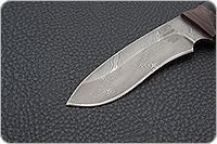 Нож Н31А Ратник наборная кожа, черный дамаск, текстолит : фото 3