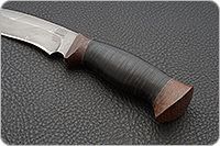 Нож Н31А Ратник наборная кожа, черный дамаск, текстолит : фото 6