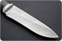 Нож Н1 Рыцарь наборная кожа, нержавеющий дамаск, алюминий : фото 4