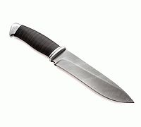 Нож Н1 Рыцарь наборная кожа, нержавеющий дамаск, алюминий : фото 10