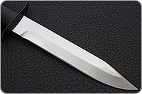 Нож Н19 Пограничник деревянные ножны  граб (черное дерево), эи-107, никель : фото 4