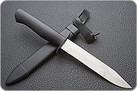 Нож Н19 Пограничник деревянные ножны  граб (черное дерево), эи-107, никель : фото 8