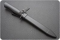 Нож Н19 Пограничник деревянные ножны  граб (черное дерево), эи-107, никель : фото 9