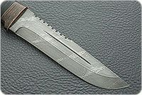 Нож Н55 Пират наборная кожа, черный дамаск, текстолит : фото 4