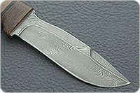 Нож Н59 Леший орех, черный дамаск, текстолит : фото 4