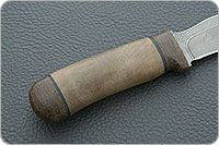 Нож Н59 Леший орех, черный дамаск, текстолит : фото 5