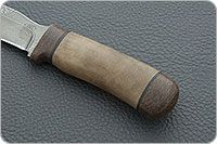 Нож Н59 Леший орех, черный дамаск, текстолит : фото 6