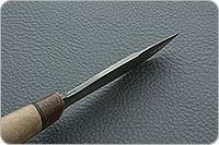 Нож Н59 Леший орех, черный дамаск, текстолит : фото 7