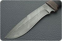 Нож Н63 Таёжник наборная кожа, черный дамаск, текстолит : фото 3