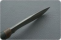 Нож Н63 Таёжник наборная кожа, черный дамаск, текстолит : фото 7