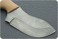 Нож Н67 Зверобой накладки текстолит, черный дамаск, цельнометаллический : фото 4