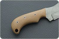 Нож Н67 Зверобой накладки текстолит, черный дамаск, цельнометаллический : фото 5