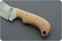 Нож Н67 Зверобой накладки текстолит, черный дамаск, цельнометаллический : фото 6