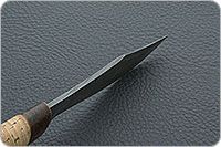 Нож Н68  Шериф береста, черный дамаск, текстолит : фото 7