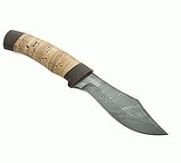 Нож Н68  Шериф береста, черный дамаск, текстолит : фото 10