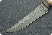 Нож Н69  Морской береста, черный дамаск, текстолит : фото 3