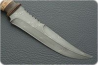 Нож Н69  Морской береста, черный дамаск, текстолит : фото 4