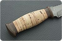 Нож Н69  Морской береста, черный дамаск, текстолит : фото 5