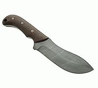 Нож Н70 Ковбой накладки текстолит, черный дамаск, цельнометаллический : фото 10