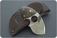 Нож Н72  Китобой накладки орех, эи-107, цельнометаллический : фото 3