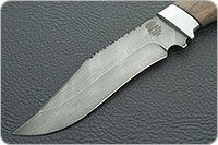 Нож Н73 Каспий орех, черный дамаск, алюминий : фото 3