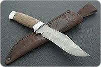 Нож Н73 Каспий орех, черный дамаск, алюминий : фото 8