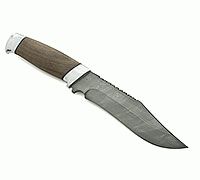 Нож Н73 Каспий орех, черный дамаск, алюминий : фото 10