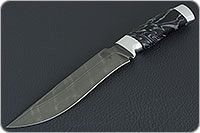 Нож Н2 Турецкий черный дамаск, алюминий, без золочения : фото 2