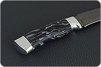 Нож Н2 Турецкий черный дамаск, алюминий, без золочения : фото 5