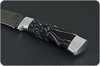 Нож Н2 Турецкий черный дамаск, алюминий, без золочения : фото 6