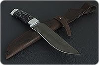 Нож Н2 Турецкий черный дамаск, алюминий, без золочения : фото 8