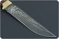 Нож Н3-Гумбольт орех, нержавеющий дамаск, текстолит : фото 4