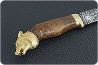 Нож Н3-Гумбольт орех, нержавеющий дамаск, текстолит : фото 5