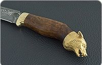 Нож Н3-Гумбольт орех, нержавеющий дамаск, текстолит : фото 6