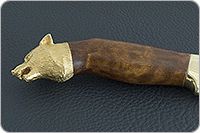 Нож Н3-Гумбольт орех, нержавеющий дамаск, текстолит : фото 7