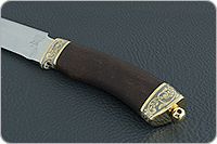 Нож Н3-Гумбольт береза, эи-107, резьба, золочение : фото 6