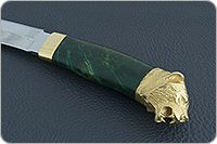 Нож Н3-Гумбольт стабилизированная карельская береза, эи-107, текстолит : фото 6