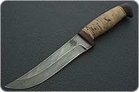 Нож Н5 Лесник береста, нержавеющий дамаск, текстолит : фото 2